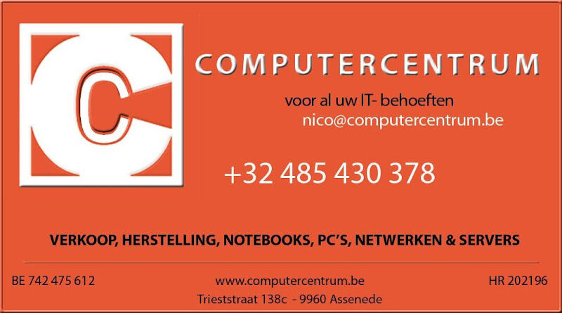 Foto van computercentrum