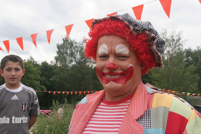Foto van clown onkie