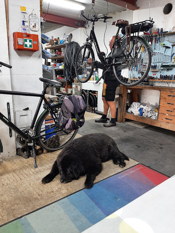 Foto van fietshersteller Wim