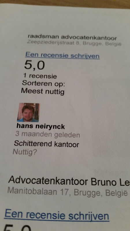 Foto van raadsman advocatenkantoor