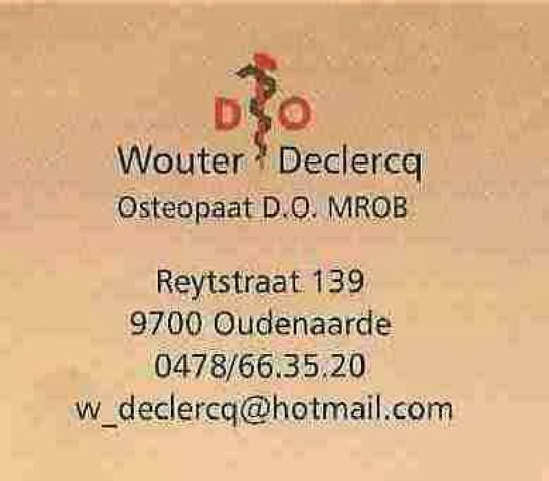 Foto van Wouter Declercq Osteopaat D.O.