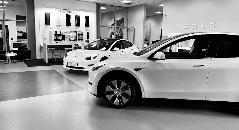 Foto van Tesla